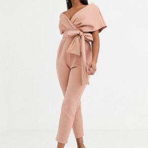 Scuba Jumpsuit in blush